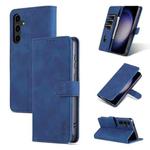 For Samsung Galaxy S24 5G AZNS Skin Feel Calf Texture Flip Leather Phone Case(Blue)
