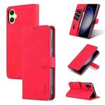 For Samsung Galaxy A05 AZNS Skin Feel Calf Texture Flip Leather Phone Case(Red)