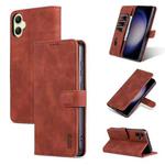 For Samsung Galaxy A05 AZNS Skin Feel Calf Texture Flip Leather Phone Case(Brown)