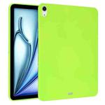 For iPad Air 11 2024 / 2025 Oil Spray Skin-friendly TPU Tablet Case(Fluorescent Green)