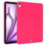 For iPad Air 13 2024 Oil Spray Skin-friendly TPU Tablet Case(Rose Red)