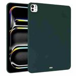 For iPad Pro 11 2024 Oil Spray Skin-friendly TPU Tablet Case(Deep Green)