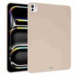 For iPad Pro 11 2024 Oil Spray Skin-friendly TPU Tablet Case(Milk White)