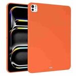 For iPad Pro 13 2024 Oil Spray Skin-friendly TPU Tablet Case(Orange)