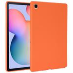 For Samsung Galaxy Tab S6 Lite P610 Oil Spray Skin-friendly TPU Tablet Case(Orange)