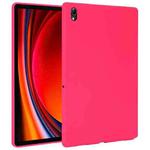 For Samsung Galaxy Tab S9 Oil Spray Skin-friendly TPU Tablet Case(Rose Red)