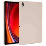 For Samsung Galaxy Tab S9 Oil Spray Skin-friendly TPU Tablet Case(Milk White)