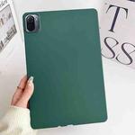 For Xiaomi Pad 5 / 5 Pro Oil Spray Skin-friendly TPU Tablet Case(Deep Green)