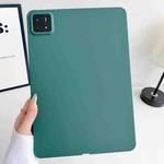 For Xiaomi Pad 6s Pro Oil Spray Skin-friendly TPU Tablet Case(Deep Green)