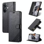 For OnePlus Nord CE3 AZNS Sheepskin Texture Flip Leather Phone Case(Black)