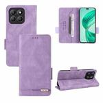 For Honor X8b Magnetic Clasp Flip Leather Phone Case(Purple)