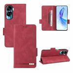 For Honor X50i / 90 Lite Magnetic Clasp Flip Leather Phone Case(Red)