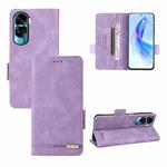 For Honor X50i / 90 Lite Magnetic Clasp Flip Leather Phone Case(Purple)