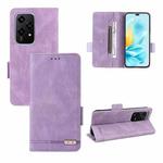 For Honor 200 Lite Global Magnetic Clasp Flip Leather Phone Case(Purple)