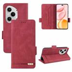 For Honor 400 Pro Global 160.8mm Magnetic Clasp Flip Leather Phone Case(Red)