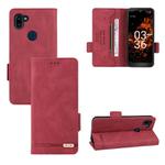 For Orbic Fun+ 4G Magnetic Clasp Leather Phone Case(Red)