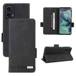 For Motorola Moto G35 5G Magnetic Clasp Leather Phone Case(Black)