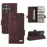 For Motorola Edge 60 Pro Magnetic Clasp Leather Phone Case(Brown)
