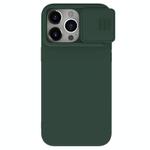 For iPhone 15 Pro NILLKIN CamShield MagSafe Liquid Silicone Phone Case(Dark Green)