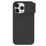 For iPhone 15 Pro Max NILLKIN CamShield Liquid Silicone Phone Case(Black)