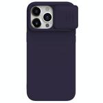 For iPhone 15 Pro Max NILLKIN CamShield Liquid Silicone Phone Case(Deep Purple)