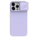 For iPhone 15 Pro NILLKIN CamShield Liquid Silicone Phone Case(Purple)