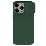 For iPhone 15 Pro NILLKIN CamShield Liquid Silicone Phone Case(Dark Green)