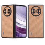 For Huawei Mate X5 ABEEL Carbon Fiber Texture Protective Phone Case(Gold)