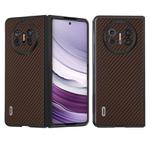 For Huawei Mate X5 ABEEL Carbon Fiber Texture Protective Phone Case(Dark Brown)