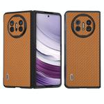 For Huawei Mate X5 ABEEL Carbon Fiber Texture Protective Phone Case(Light Brown)