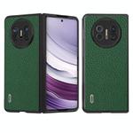 For Huawei Mate X5 ABEEL Genuine Leather Litchi Texture Phone Case(Green)