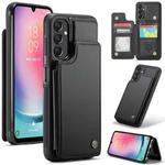 For Samsung Galaxy A24 4G CaseMe C22 Card Slots Holder RFID Anti-theft Phone Case(Black)