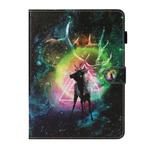 For iPad Pro 11 (2020) Colored Drawing Pattern Horizontal Flip PU Leather Tablet Case with Holder & Card Slot & Sleep / Wake-up Function(Starry Deer)