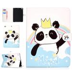 For iPad Pro10.5 inch Colored Drawing Pattern Horizontal Flip PU Leather Case with Holder & Card Slot & Sleep / Wake-up Function(Crown Panda)