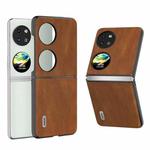 For Huawei Pocket 2 ABEEL Retro Texture PU Phone Case(Brown)