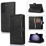 For Samsung Galaxy S23+ 5G Wristband Card Slot Leather Phone Case(Black)