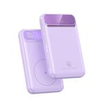 USAMS US-CD214 PB72 PD20W+QC3.0 Digital Display Magnetic Wireless Charging Power Bank 10000mAh(Purple)