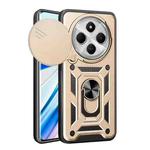 For Xiaomi Redmi 14C 4G Sliding Camera Cover Design TPU Hybrid PC Phone Case(Gold)