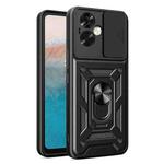 For OPPO A79 5G Global Sliding Camera Cover Design TPU Hybrid PC Phone Case(Black)