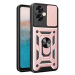 For OPPO A79 5G Global Sliding Camera Cover Design TPU Hybrid PC Phone Case(Rose Gold)