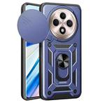 For OPPO Reno12 F 5G Global Sliding Camera Cover Design TPU Hybrid PC Phone Case(Blue)