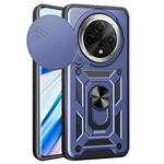 For OPPO F27 Pro / F27 Pro+ Global Sliding Camera Cover Design TPU Hybrid PC Phone Case(Blue)