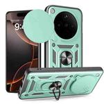 For OPPO Find X8 Pro Sliding Camera Cover Design TPU Hybrid PC Phone Case(Mint Green)