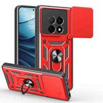 For OPPO F29 Pro 5G Sliding Camera Cover Design TPU Hybrid PC Phone Case(Red)