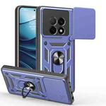 For OPPO F29 Pro 5G Sliding Camera Cover Design TPU Hybrid PC Phone Case(Blue)