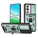 For OPPO A5 5G Global Sliding Camera Cover Design TPU+PC Phone Case(Mint Green)