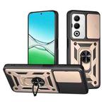 For OPPO A5 5G Global Sliding Camera Cover Design TPU+PC Phone Case(Gold)