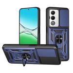 For OPPO A5 5G Global Sliding Camera Cover Design TPU+PC Phone Case(Blue)