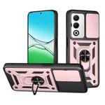 For OPPO A5 5G Global Sliding Camera Cover Design TPU+PC Phone Case(Rose Gold)