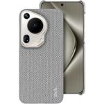 For Huawei Pura 70 Ultra imak Ruiyi Series Cloth Texture PU + PC Phone Case(Light Grey)